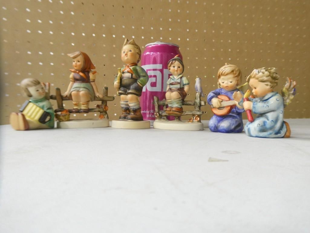 6 Goebel Hummel Gifurines incl Shining Light #358, Accompanist #453, (1 of 4)