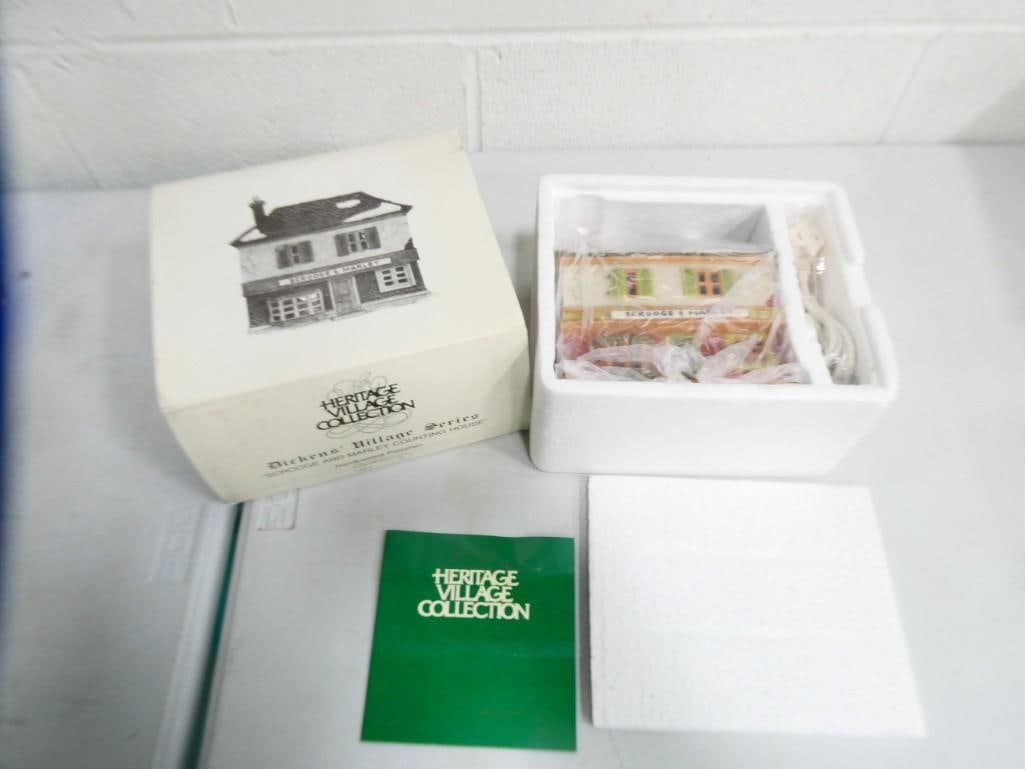 Dept 56 Scrooge and Marley Counting House Dickens Village Series Heritage Village Collection: Department 56 Scrooge and Marley Counting House Dickens Village Series Heritage Village Collection Christmas Village Building in Original Box