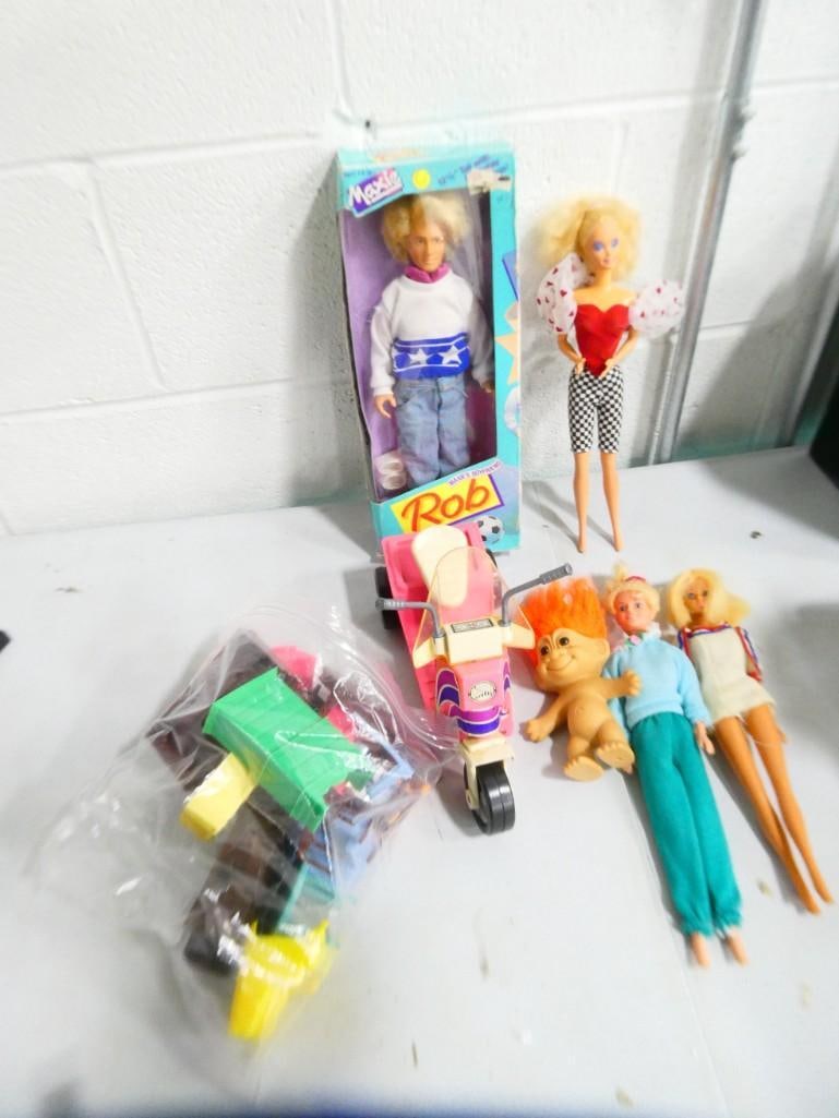 Doll Lot including Maxie and Rob Rob Doll with Box, Barbie, Troll, Doll Accessories, etc. (1 of 8)