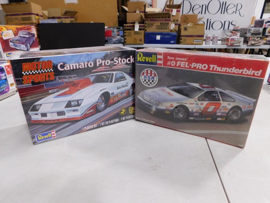 2 Sealed Model Kits incl Revell Camaro Pro-Stock and Tom Jones #0 Fel-Pro Thunderbird (1 of 6)
