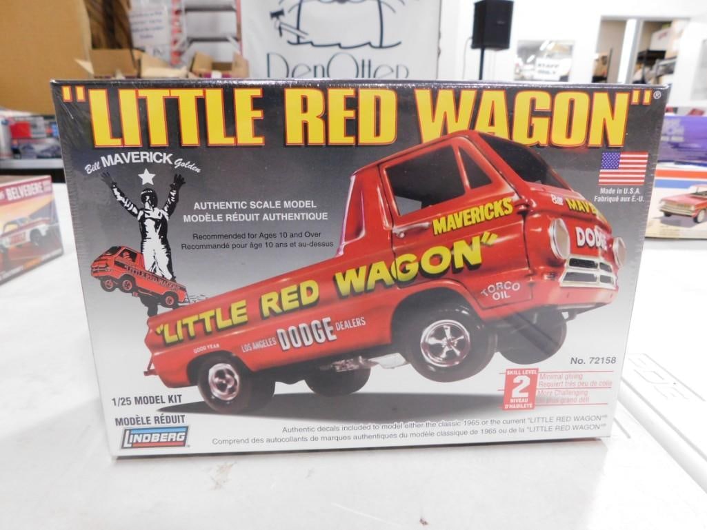 Lindberg 1/25 Little red wagon リンドバーグ リトル レッド ワゴン Model Kit Review: Little Red Wagon 1:25 Scale Lindberg Model Kit # HL115