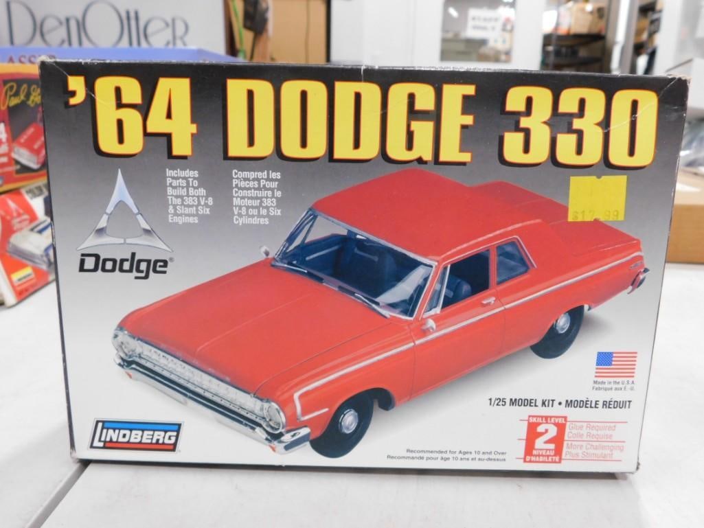 Lindberg '64 Dodge 330 Model Car Kit 1/25 Scale (1 of 4)