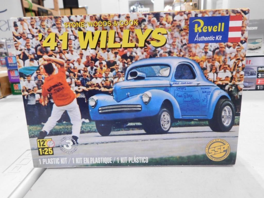 Revell '41 Stone Woods & Cook '41 Willys 1:25 Scale Car Model Kit (1 of 4)