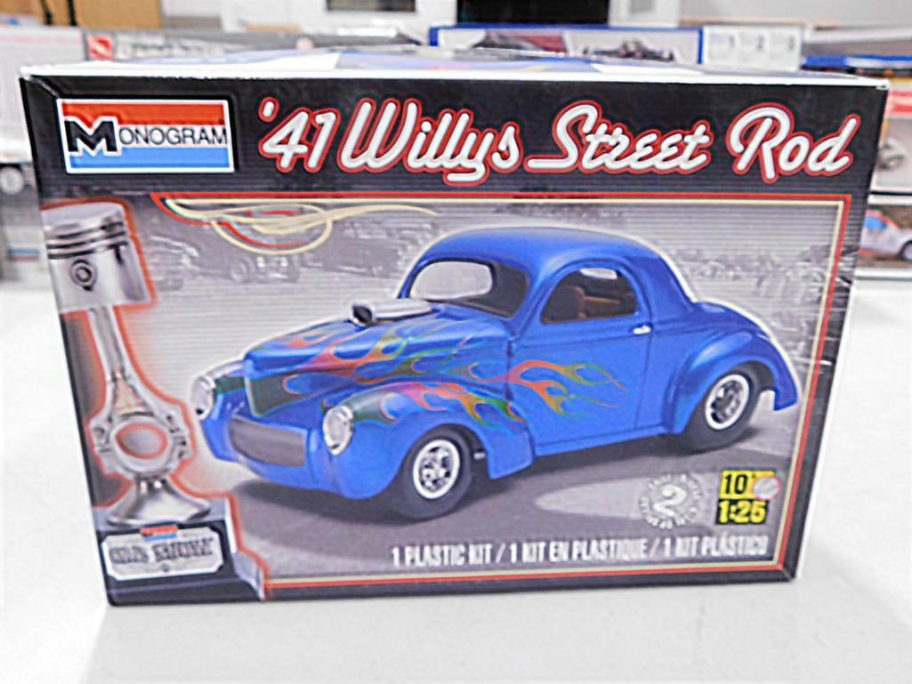 Monogram '41 Willys Street Rod 1:25 Scale Model Kit (1 of 2)