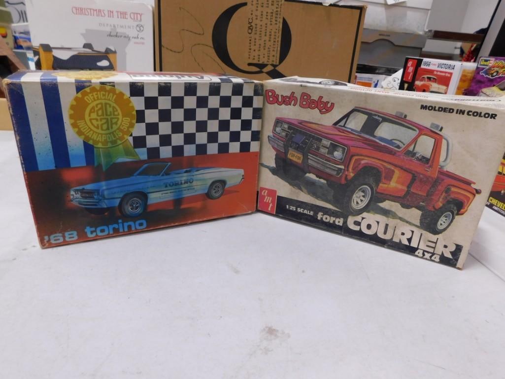 2 AMT Model Car Kits incl Bush Baby Ford Courier and '68 Torino Official Pace Car Indianapolis 500 (1 of 8)