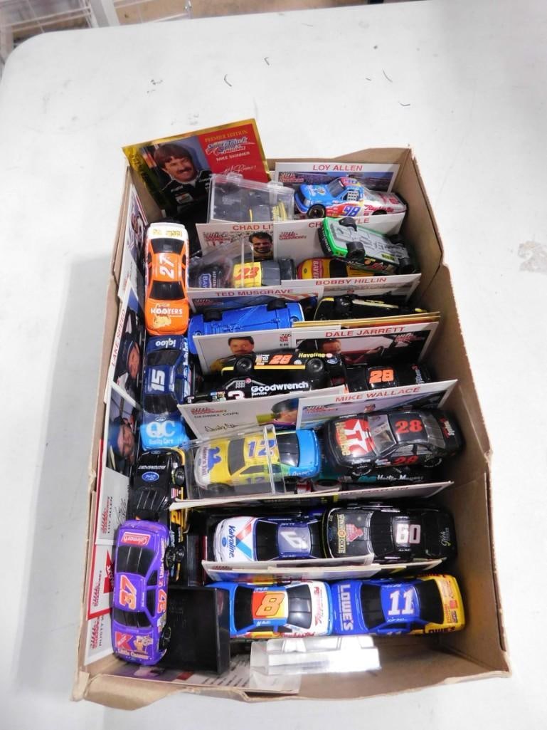 Lot of Loose Toy Cars and Nascar Trading Cards (1 of 2)