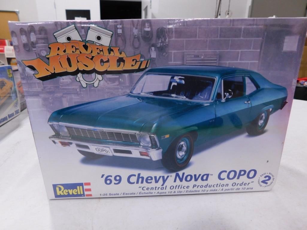 Revell '69 Chevy Nova COPO 1:25 Scale Model Car Kit New and Sealed (1 of 3)