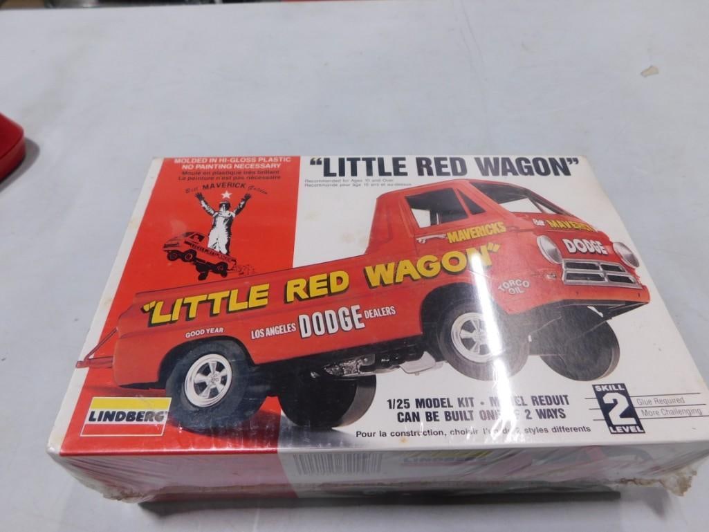 Lindberg 1/25 Little red wagon リンドバーグ リトル レッド ワゴン Model Kit Review: Little Red Wagon 1:25 Scale Lindberg Model Kit # HL115