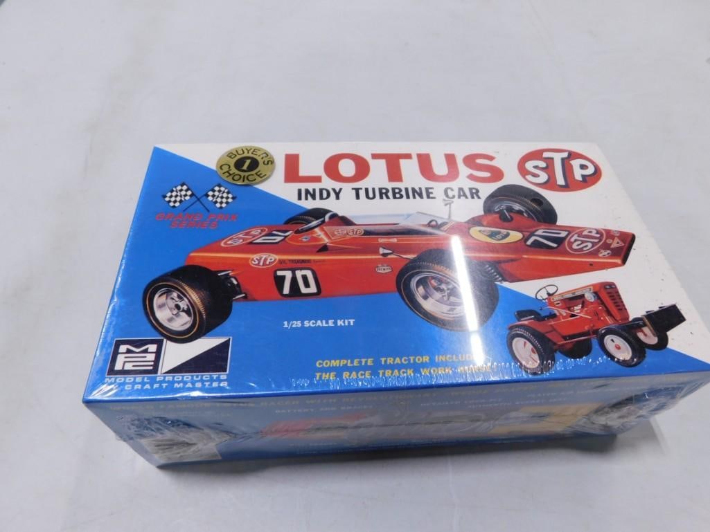 Sealed MPC Lotus STP Indy Turbine Car 1/25 Scale Car Model Kit: Sealed MPC Lotus STP Indy Turbine Car 1/25 Scale Car Model Kit