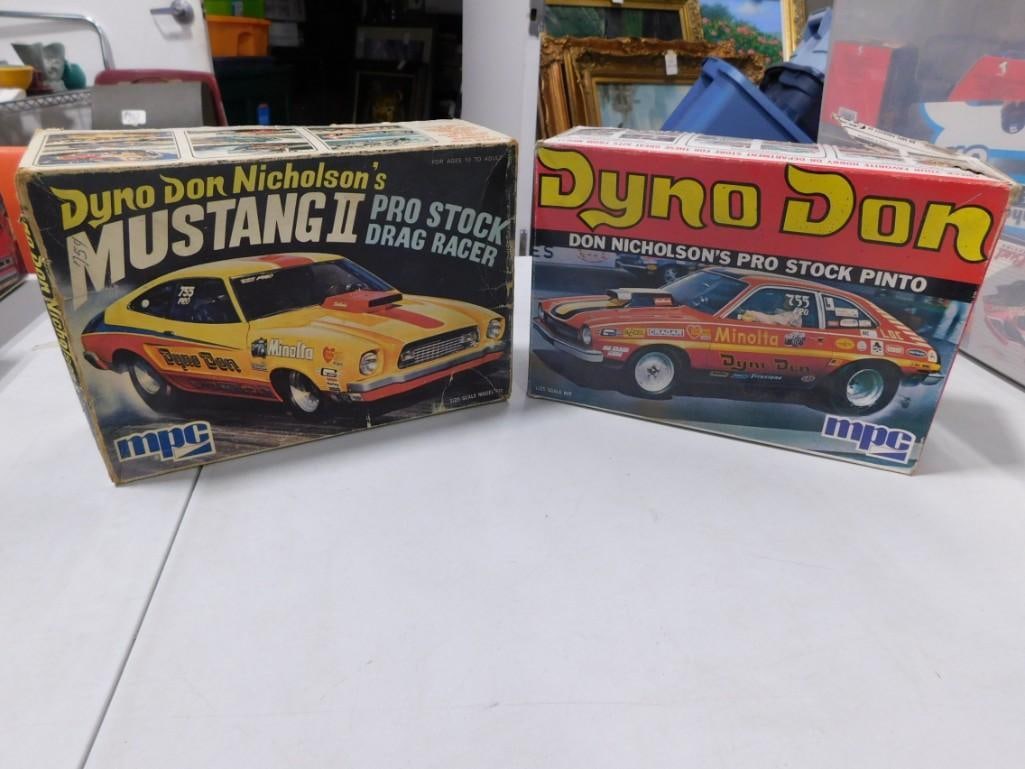 2 MPC Dyno Don Nicholson Model Car Kits incl Pro Stock Pinto and Mustang II (1 of 11)