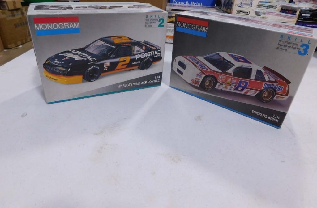 2 Monogram Car Model Kits incl Snickers Buick and #2 Rusty Wallace Pontiac (1 of 7)
