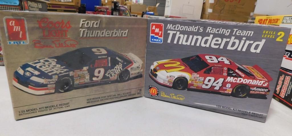 2 Model Car Kits incl AMT Ertl Coors Light Ford Thunderbird and AMT Ertl McDonald's Racing Team (1 of 7)