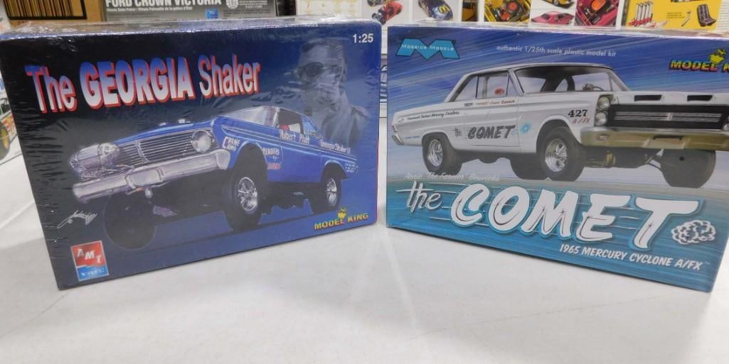 2 Sealed Model Car Kits incl Moebius Models The Comet 1965 Mercury Cyclone A/FX and AMT Ertl (1 of 5)