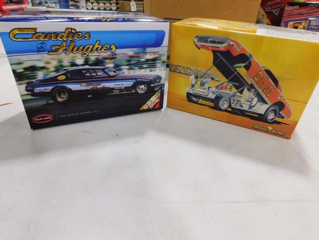 2 Model Car Kits incl AMT Allison Thunderbird Big Al and Polar Lights Candies & Hughes Barracuda Fun (1 of 8)