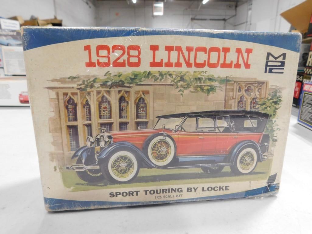 Sealed MPC 1928 Lincoln Sport Touring by Locke 1/25 Scale Model Kit: Sealed MPC 1928 Lincoln Sport Touring by Locke 1/25 Scale Model Kit