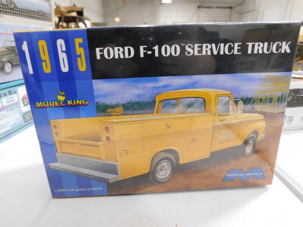 Sealed Moebius Models 1965 Ford F-100 Service Truck 1/25 Scale Model Kit New and Sealed (1 of 2)