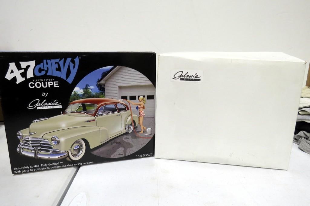2 Model Car Kits incl Galaxie 47 Chevy Fleetmaster Coupe and Galaxie Limited 1948 Chevrolet Aeroseda (1 of 7)