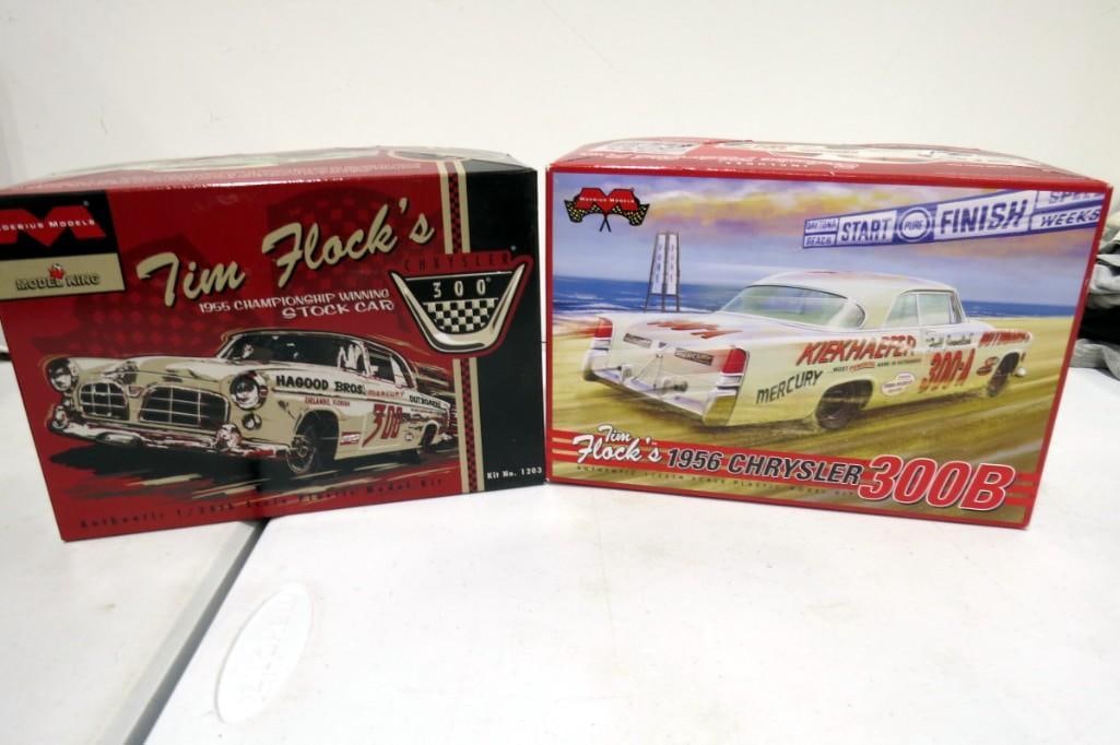 2 Moebius Models Model Car Kits incl Tim Flock's 1956 Chrysler 300B and Tim Flock's 1955 Championshi (1 of 7)