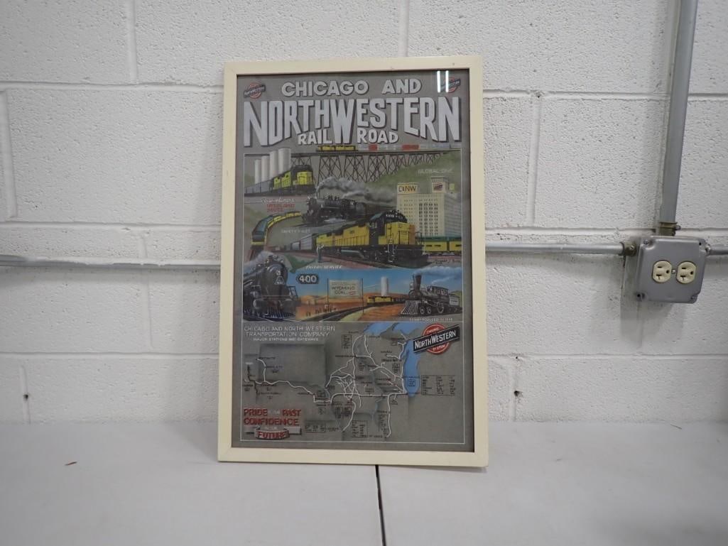 Chicago and North Western Rail Road Framed Poster Print (1 of 3)