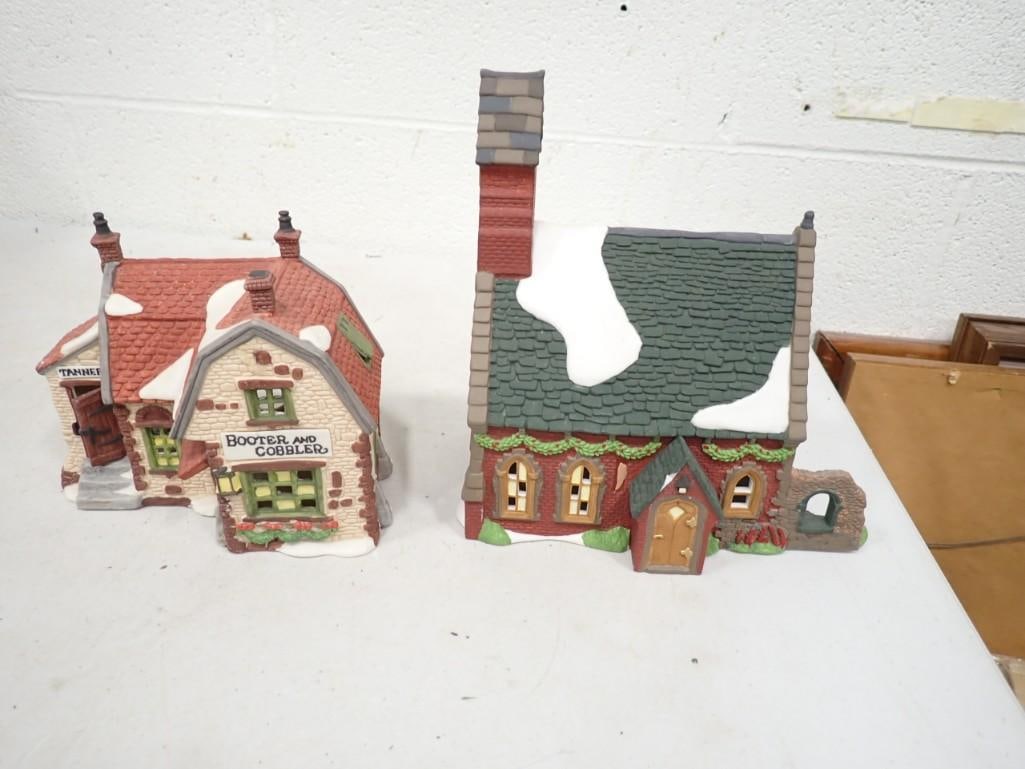 Dept. 56 "Booter and Cobbler" and "Dudden Cross Church": Department 56 "Booter and Cobbler" and "Dudden Cross Church" Dickens' Village Series