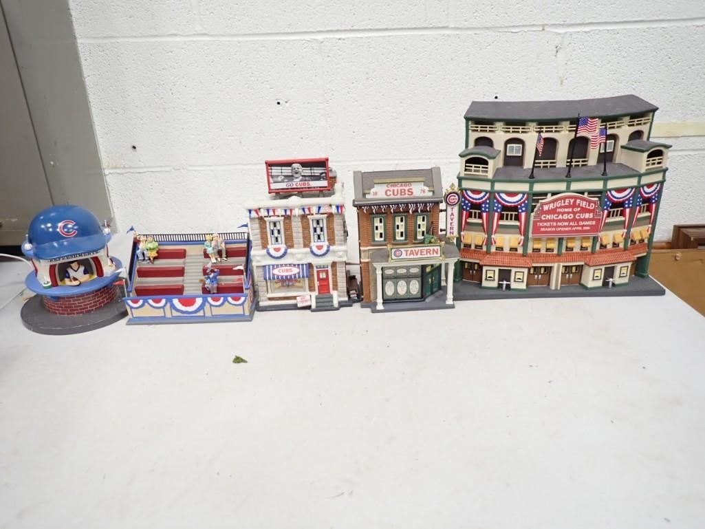 Chicago Cubs Dept. 56 Lot including Wrigley Field (1 of 20)