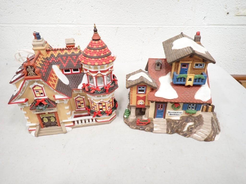 Dept. 56 "Alpine Elementary School" and "Bernhardiner Hundchen" both Alpine Village Series: Department 56 "Alpine Elementary School" and "Bernhardiner Hundchen" both Alpine Village Series