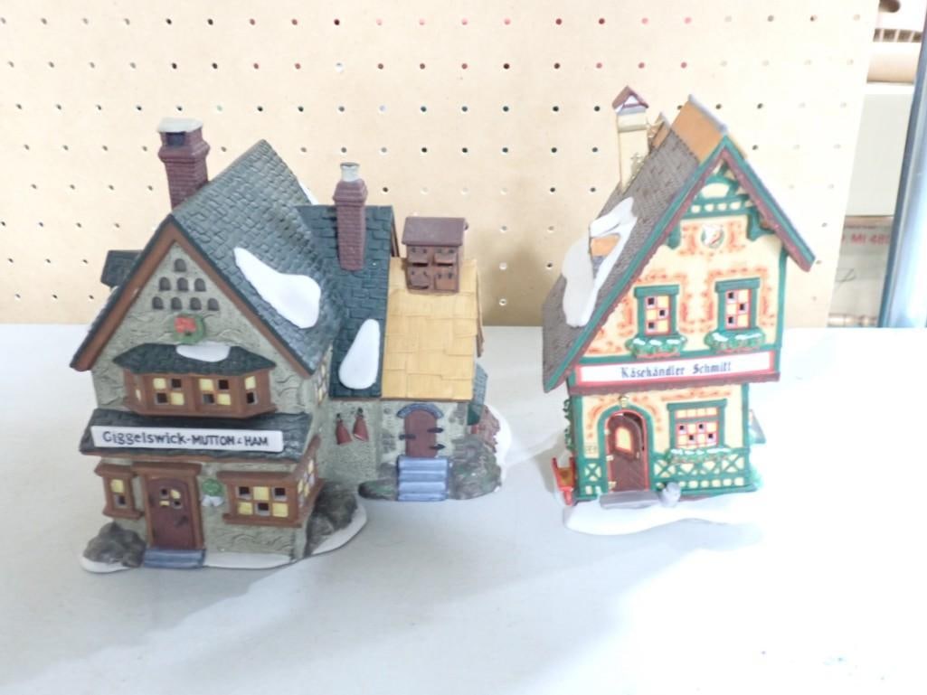 Dept. 56 "Giggleswick Mutton & Ham" and "Kasenhandler Schmitt Cheese Shop" (1 of 8)