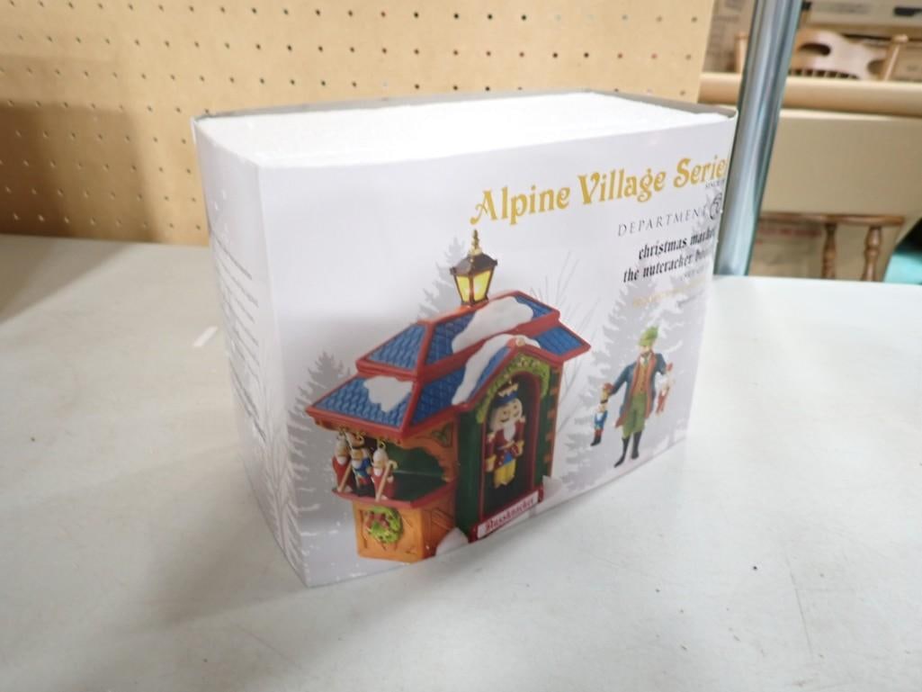 Dept. 56 "Christmas Market, the Nutcracker Booth" with box: Department 56 "Christmas Market, the Nutcracker Booth" with box, Alpine Village Series