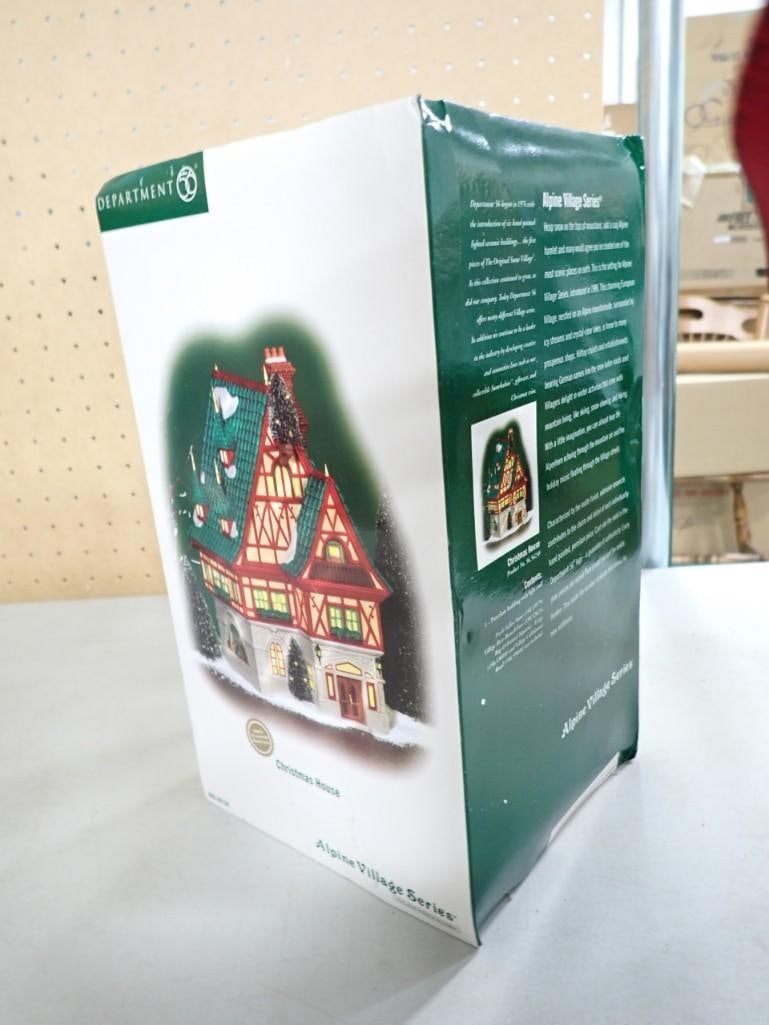 Dept. 56 "Christmas House" Alpine Village Series - with box: Department 56 "Christmas House" Alpine Village Series - with box
