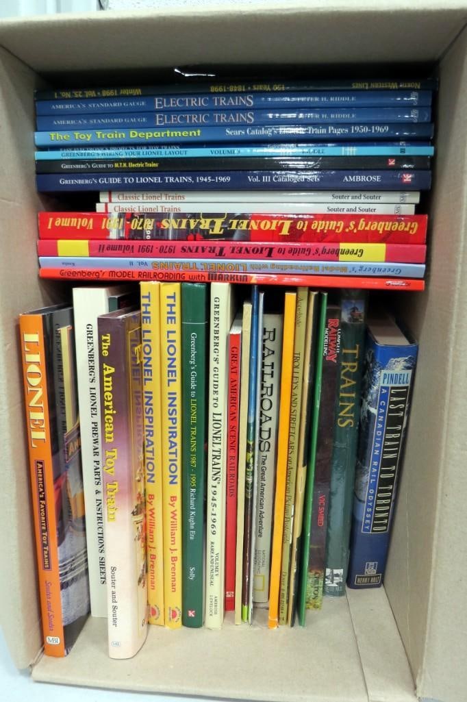 Large Lot of  assorted Train / Locomotive books including Lionel (1 of 3)