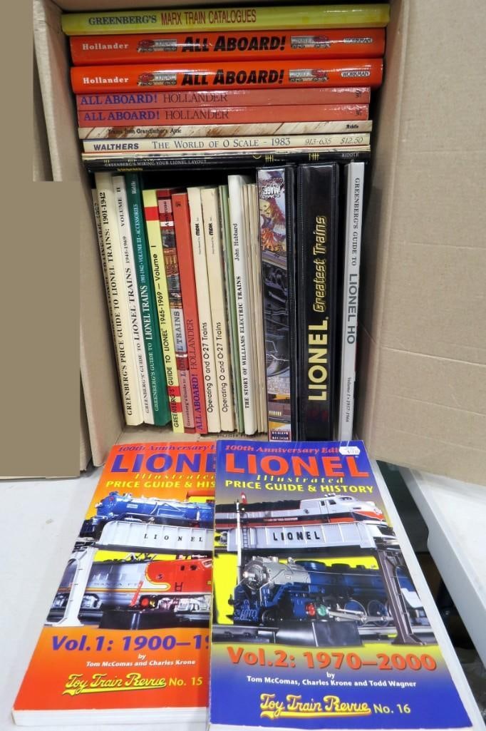 Large Lot of  assorted Train / Locomotive books including Lionel and Marx (1 of 4)