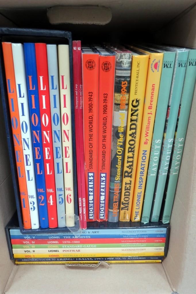 Large Lot of  assorted Train / Locomotive books including Lionel (1 of 2)