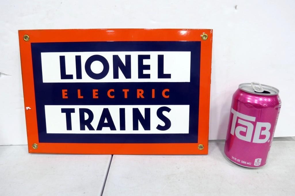 Lionel Trains Porcelain Sign - Measures 8x12" (1 of 2)