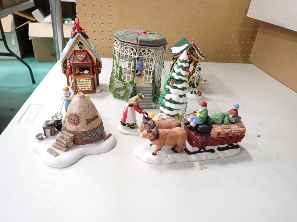 Lot of assorted Dept. 56 Accessories including Music Box (1 of 9)