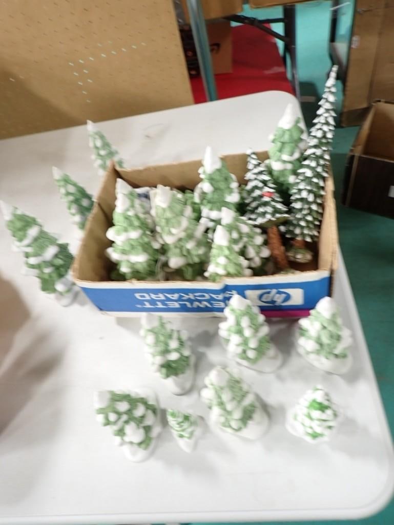 Lot of Dept. 56 Ceramic Trees accessories, etc. (1 of 6)