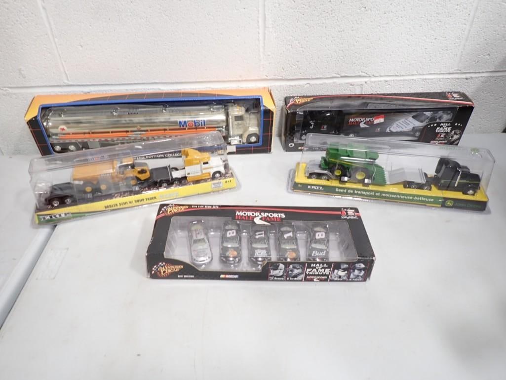 Lot of assorted Die Cast Cars / Trucks including Mobil, Motor Sports Hall of Fame, Ertl, Semi's, etc (1 of 11)