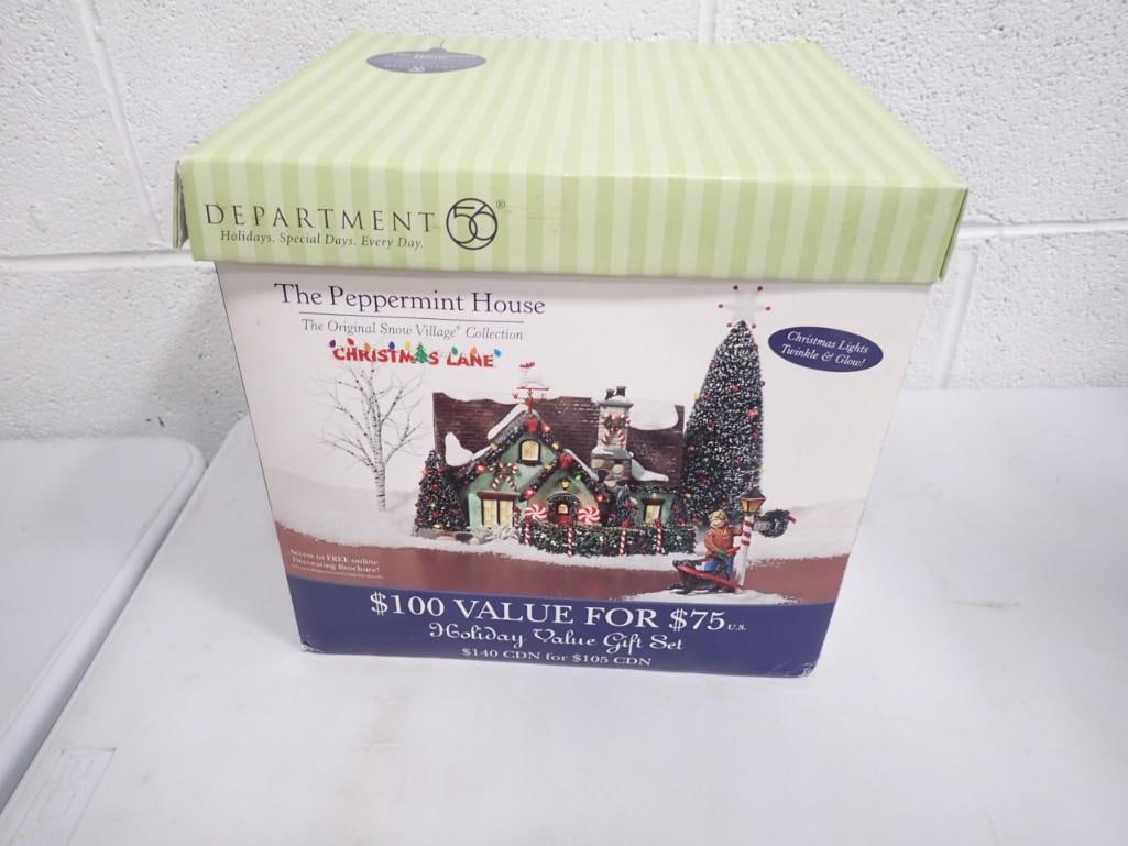 Dept. 56 "The Peppermint House" Original Snow Village Collection Christmas Lane: Dept. 56 "The Peppermint House" Original Snow Village Collection Christmas Lane