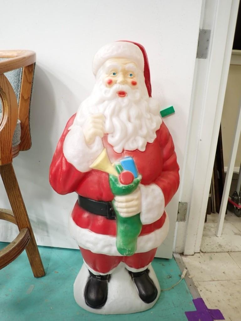 Vintage Empire Santa Claus Blow Mold - it works - roughly 40" tall (1 of 4)