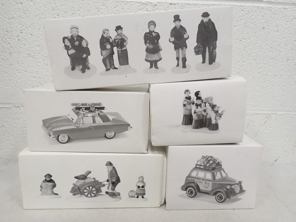 Dept 56 Accessories incl Cars, Choirboys, People, Etc in Original Boxes (1 of 4)