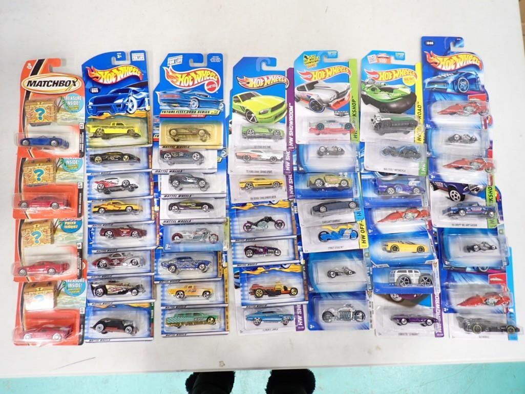 48 Hot Wheels and Matchbox Cars and Vehicles New in Package: 48 Hot Wheels and Matchbox Cars and Vehicles New in Package