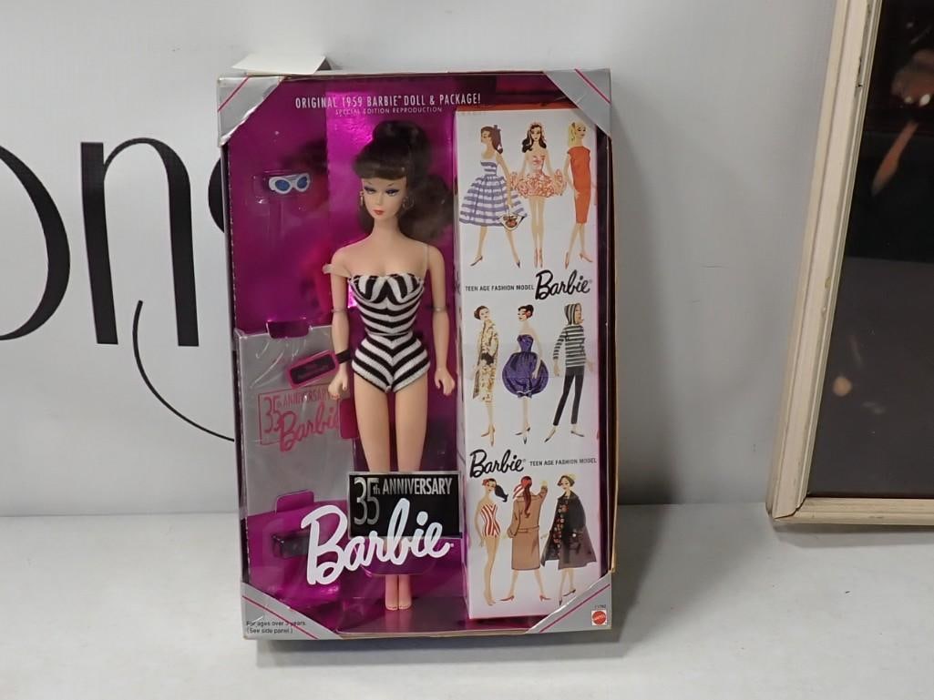 35th Anniversary Special Reproduction of the 1959 Barbie Doll New in Package (1 of 3)