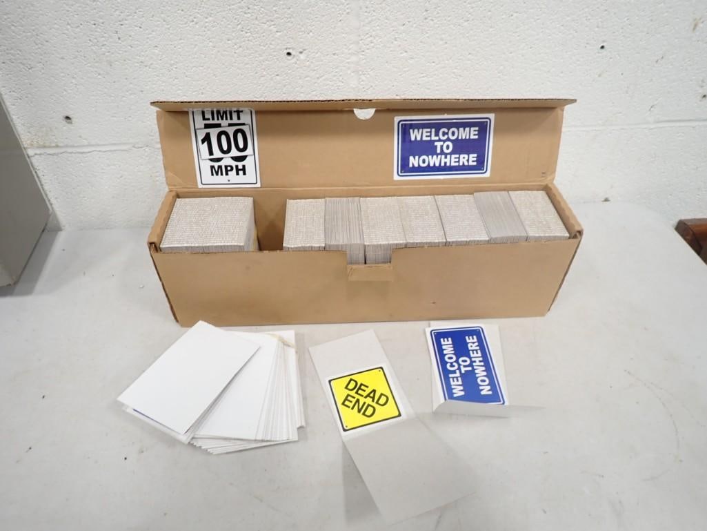 Lot of Vending Machine Stickers - roughly 300 - side of the box says "Road Rage" (1 of 5)