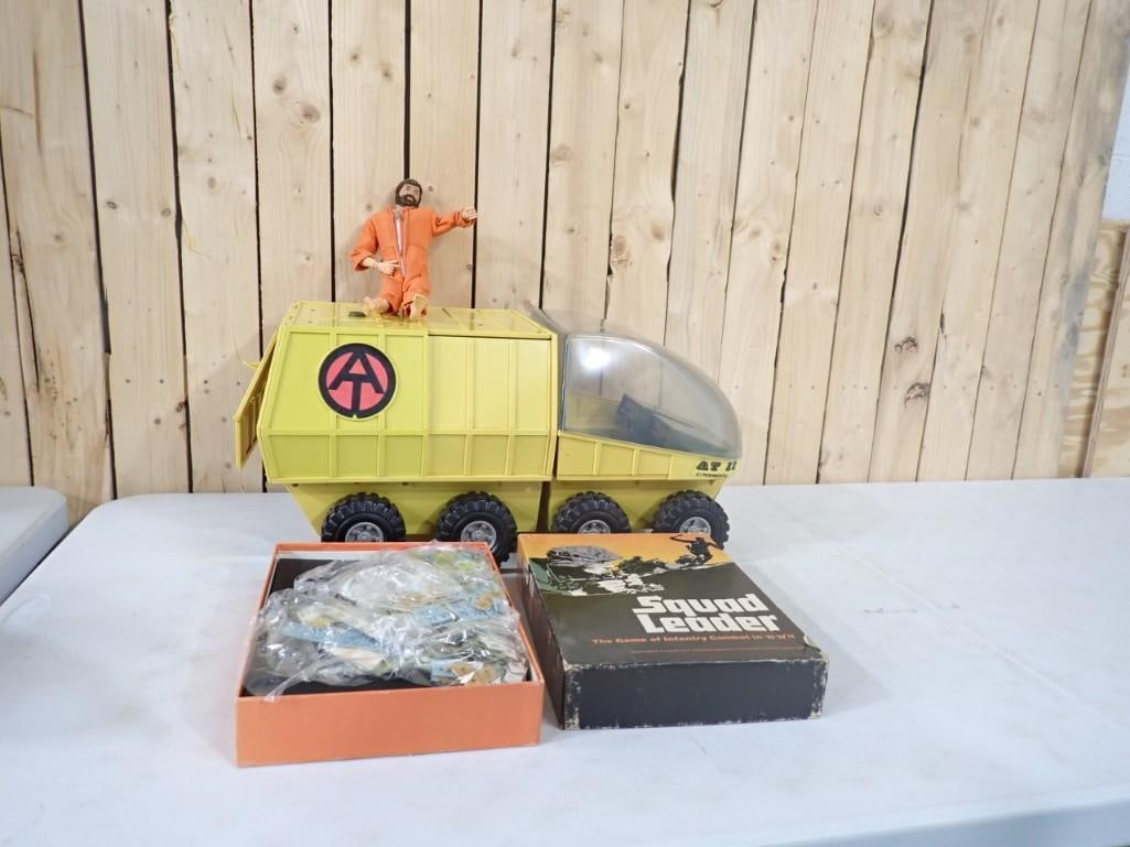 Toy Lot including GI Joe 12" Action Figure, Adventure Team AT II Experimental Mobile Support Vehicle (1 of 5)