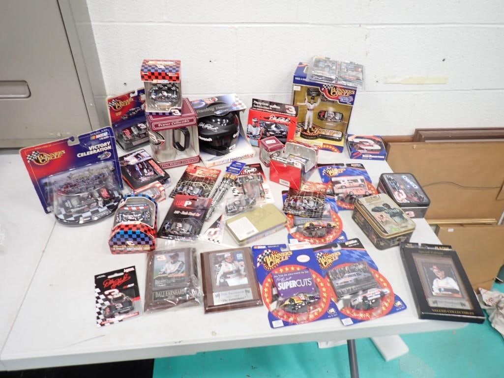 Large Dale Earnhardt Lot including Collectibles, Cards, plaques, cars, Mug, Batteries, etc. (1 of 12)