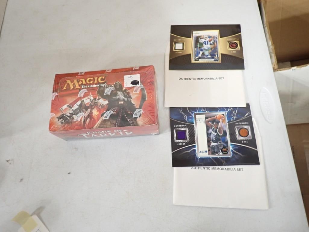 Sealed Box of Magic the Gathering Khans of Tarkin Booster Packs and Shaquille O'Neal Jersey / Ball C: Sealed Box of Magic the Gathering Khans of Tarkin Booster Packs and Shaquille O'Neal Jersey / Ball Card and Terence Newman Jersy / Ball Card