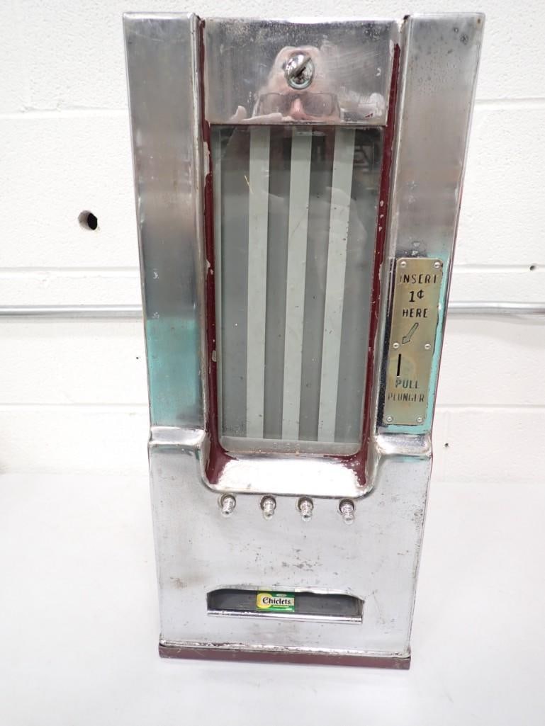Vintage 1 cent Chiclets Gum Machine - vending machine (1 of 7)
