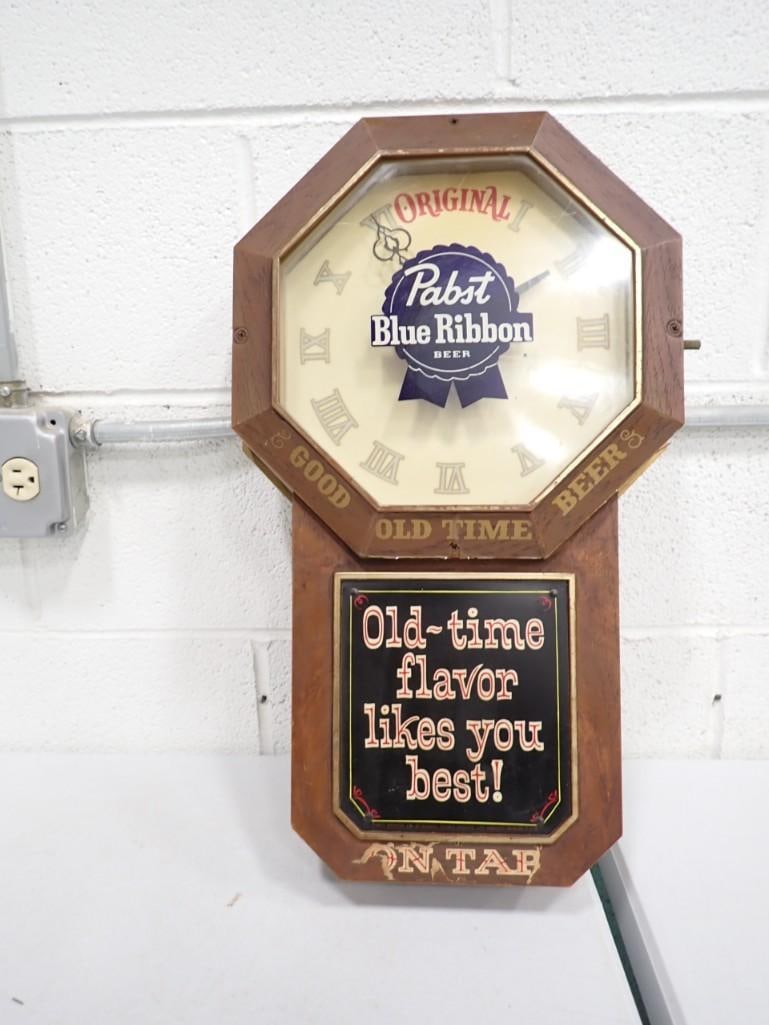 Vintage Pabst Blue Ribbon Beer Wall Clock (1 of 3)