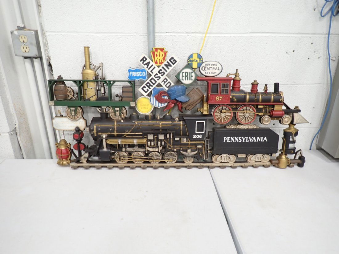 Burnwood Products Locomotive / Pennsylvania Railroad wall hanging (1 of 4)