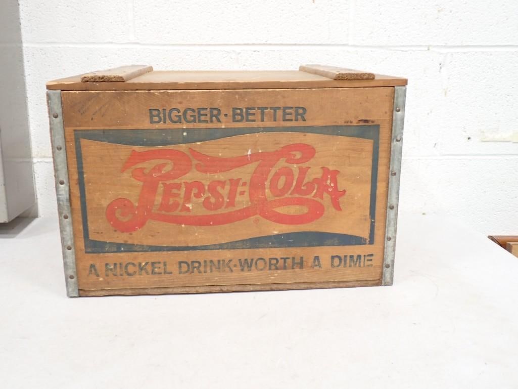 Vintage Pepsi Cola Wooden Crate (1 of 3)