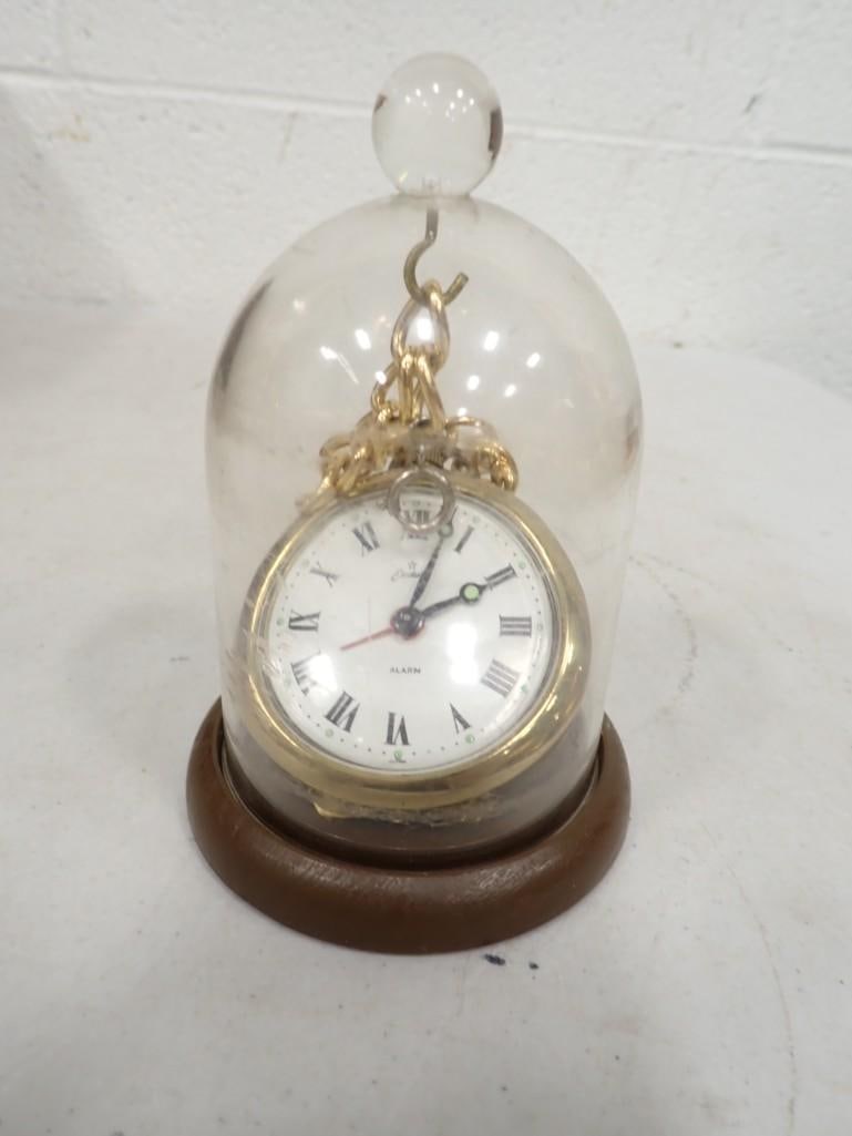 Alarm Pocket watch with display case - Japan (1 of 5)